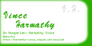 vince harmathy business card